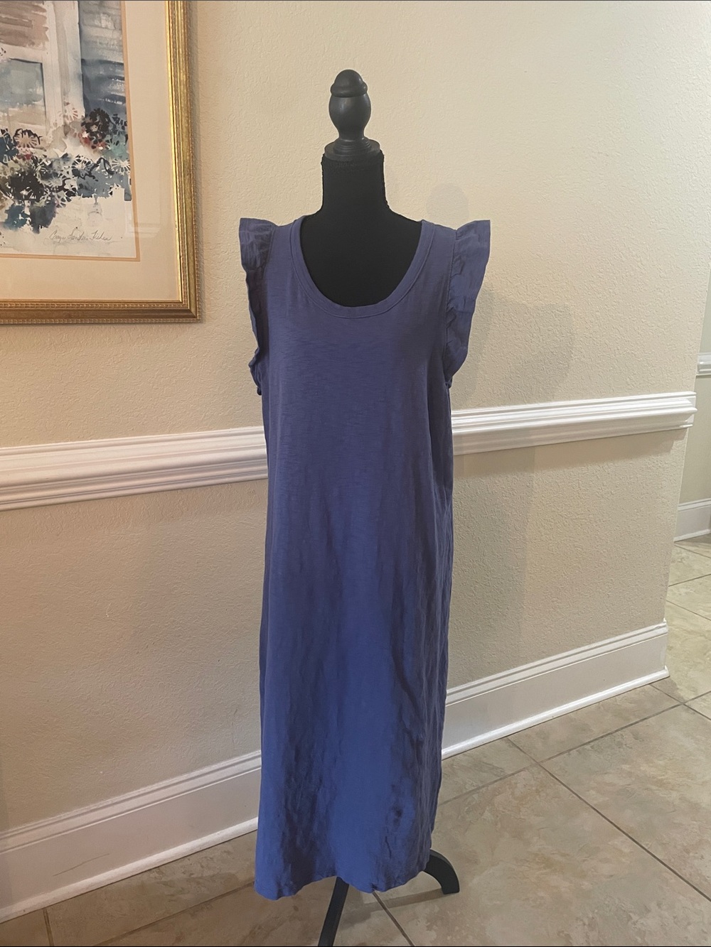 Universal Thread Periwinkle Ruffle Sleeve Maxi Dress